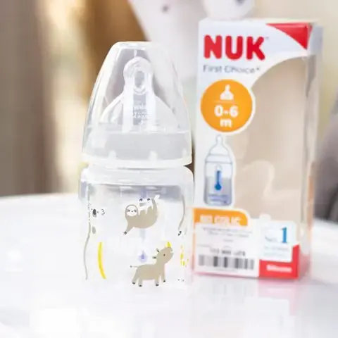 Бутылочка NUK First Choice+ 150мл. 0-6 мес Сафари