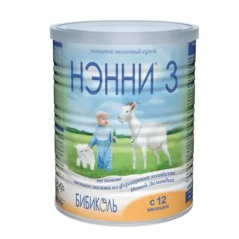 Молочный напиток Нэнни 3 на основе козьего молока 400 гр. 12+ мес.