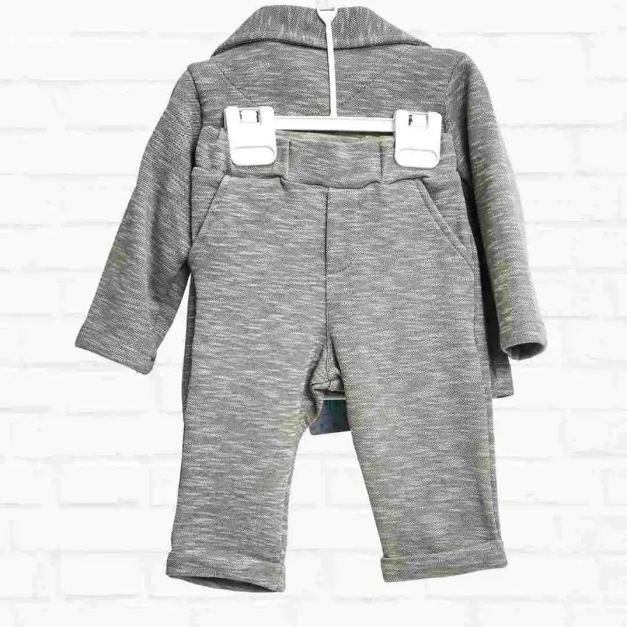 Комплект 3ка Baby fou однотонный с кормашками Серый