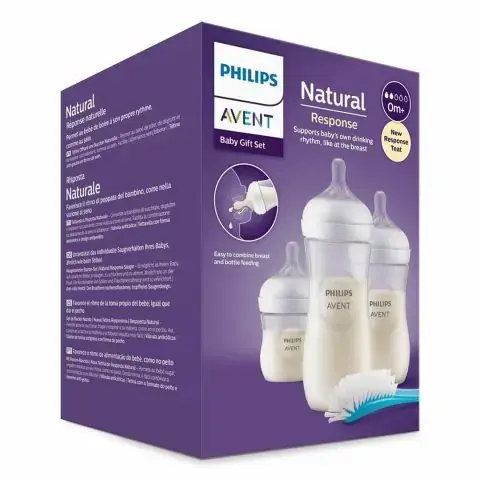 Набор пластиковых бутылочек Philips Avent Natural Response 0+ мес. (+щётка) SCD837/12