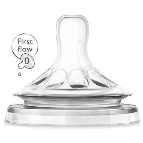 Соска Philips Avent Natural медленный поток 0мес+ 2шт SCF657/27