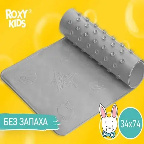 Коврик для ванны ROXY-KIDS синий 34*74 см
