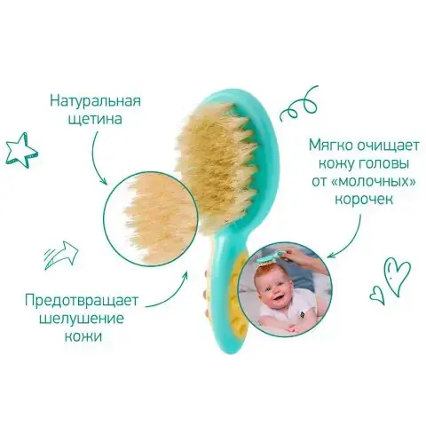 Набор ROXY-KIDS расчёска + щетка 0+ мес