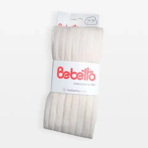 Колготки Bebetto в полоску Молочный