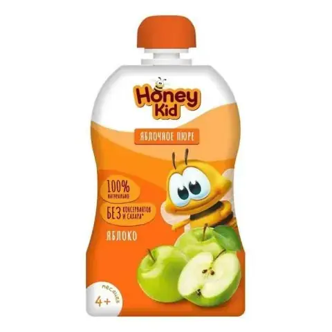 Пюре Honey Kid Яблоко 90 гр 4+ мес