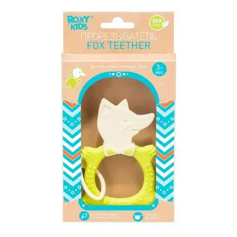 Прорезыватель ROXY-KIDS Fox teether 3+ мес