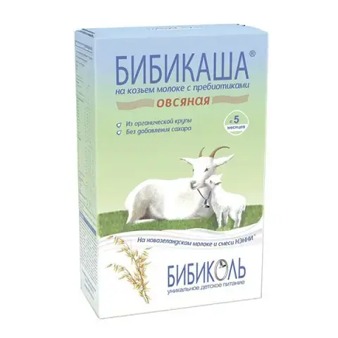 Каша Бибиколь на козьем молоке овсянная 200 гр. 5+ мес.