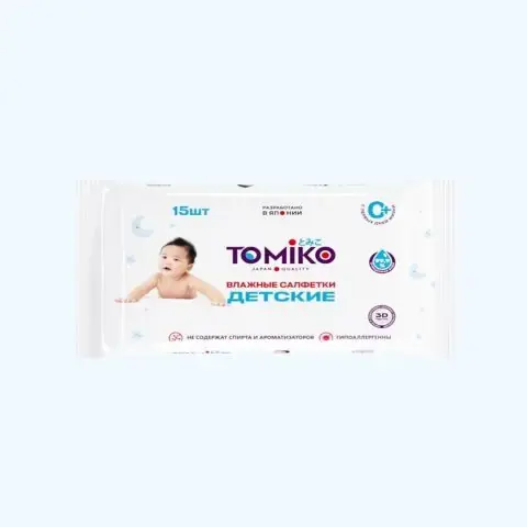 Влажные салфетки Tomiko Premium 15 шт