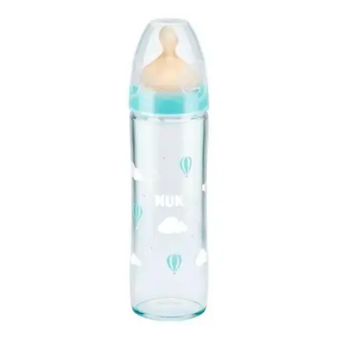 Стеклянная бутылочка NUK First Choice+ 240 мл 0-6 мес Латекс