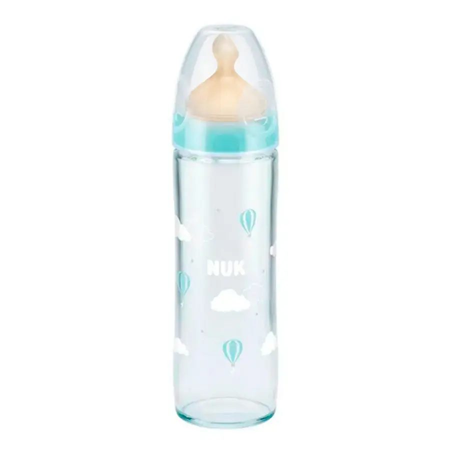 Стеклянная бутылочка NUK First Choice+ 240 мл 0-6 мес Латекс