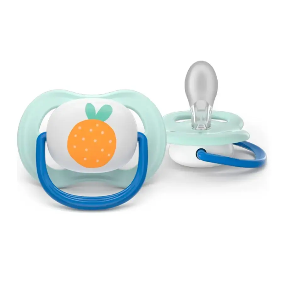 Пустышка Philips Avent Ultra Air Happy Леопард ананас SCF080/23 0-6 мес 2 шт