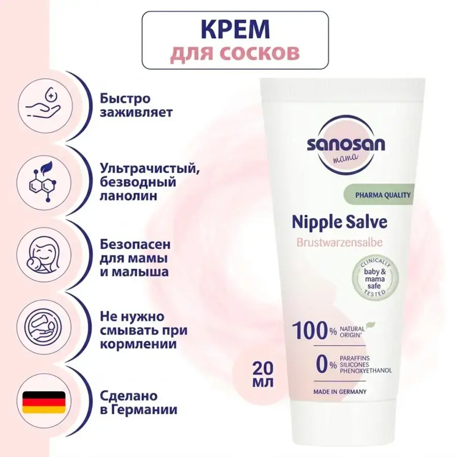 Ланолин для губ крем для сосков и груди Lanolin 20 мл