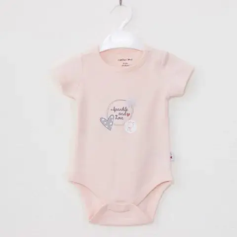 Детское боди с коротким рукавом Mother love Spankle and love