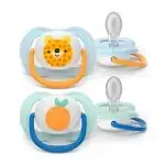 Пустышка Philips Avent Ultra Air Happy Леопард ананас SCF080/23 0-6 мес 2 шт