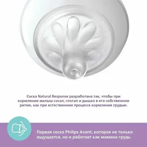 Пластиковая бутылочка Phlips Avent Natural Response 125 мл 0+ мес SCY670/02
