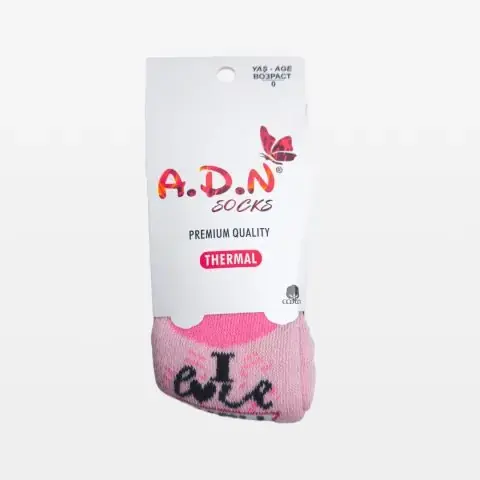 Термо колготки A.D.N Socks I love you Розовый