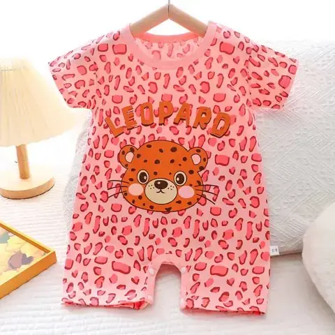 Ромпер Kiss bee Leopard Розовый