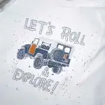 Комплект 3ка Baby fou однотонный с кормашками Серый