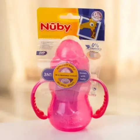 Nuby Детская Бутылочка Тренировочная с соской и ручками Evolution Bottle 3в1