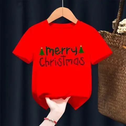 Футболка Merry Christmas две елочки