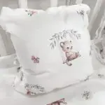 Набор постельного белья Dolce Casa с бортиками подушками Зверята на качеле