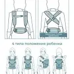 Эрго-рюкзак Ergobaby OMNI 360 Cool Air Mesh Листочки Розовый