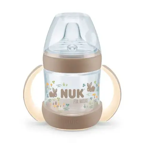 Поильник с ручками NUK For Nature 150 мл 6+ мес Зайки