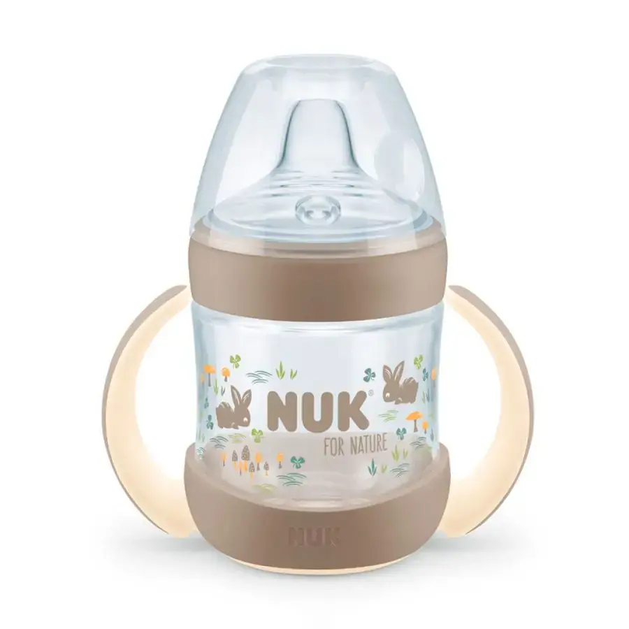 Поильник с ручками NUK For Nature 150 мл 6+ мес Зайки