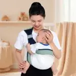 Переноска для детей хипсит слинг для новорожденных Розовый