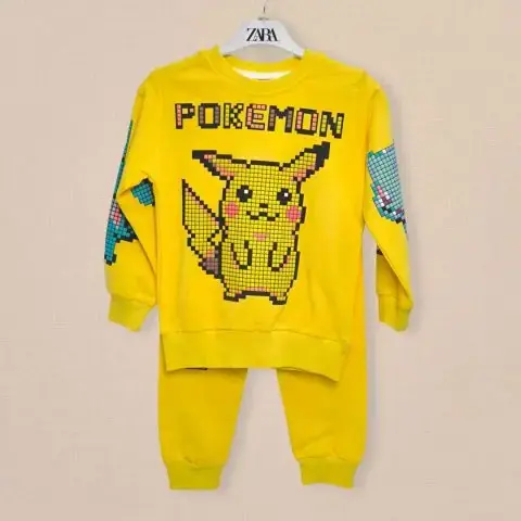 Комплект 2ка ZARA Pokemon кофта + штаны Желтый