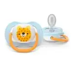 Пустышка Philips Avent Ultra Air Happy Леопард ананас SCF080/23 0-6 мес 2 шт