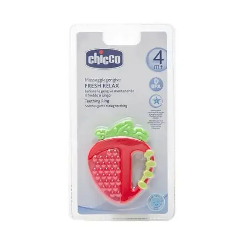 Игрушка-прорезыватель Chicco Fresh Relax земляничка 4+ мес