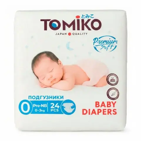 Подгузники Tomiko Premium 0 Pre-NB (0-3 кг) 24 шт